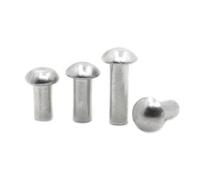 10-50pcs M2 .5 M3 M4 M5 M6 M8 Aluminum Solid Button Round Head Rivet Self Plugging GB867 lingli(M3 50pcs,6mm)