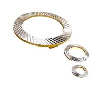 10/50Pcs M2.5 M3 M4 M5 M6 M8 M10 M12 M14 M16 DIN9250 304 Stainless Steel Disc Spring Serrated Lock Washer Knurled Elastic Gasket(10pcs M12)