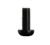 10/50pcs M2 .5 M3 M4 M5 M6 M8 Metric Threaded Black Nylon Plastic Pan Head Cross Round Screw Bolt Length 12mm-30mm(Black/12mm,M3(50PCS))