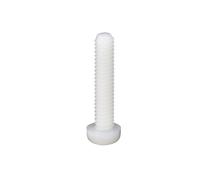 10-50pcs M2 .5 M3 M4 M5 M6 M8 White Nylon lastic Insulation Cross Recessed Round Pan Head Screw(White/5mm,M2.5(50PCS))