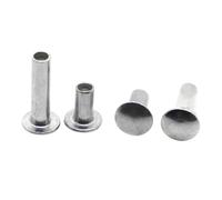10-50pcs M2 M2.5 M3 M4 M5 M6 Aluminum Round Flat Button Truss Head Half Semi Hollow Rivet GB873(M2 50pcs,4mm)