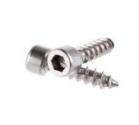 10-50pcs M2 M2.6 M3 M4 M5 M6 Stainless Steel Nickel Black Plated Hex Hexagon Head Self Tapping Screw Cup Furniture Speaker Screw(Stainless steel,30MM_M3 50CPS)