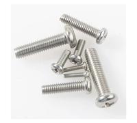 10-50Pcs M2 M3 M4 M5 304 Stainless Steel Machine Screws Cross Round Pan Head Screw Bolt 6 8 10 12 16 20 25 30mm(12mm,M2 x 50Pcs)