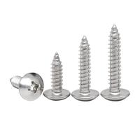 10-50pcs M3 M3.5 M4 M5 M6 304 Stainless Steel Cross Recessed Truss Head Self-tapping Screw Phillips Pan Head Wood Screw(75mm,M3 (50pcs))