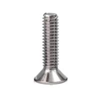 10/50pcs M3 M4 M5 304 A2 Stainless Steel Hex Hexagon Socket Head Flat Countersunk Allen Bolt Screw DIN7991(8mm,M4 (10pcs))