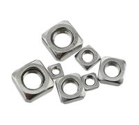 10-50pcs M3 M4 M5 M6 M8 M10 M12 304 Stainless Steel A2 Square Nuts for Metric Screws Bolt DIN 557(M3-50pcs)