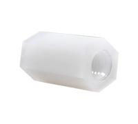 10-50pcs M4 M5 M6 Nylon Double Pass Hex Standoff White Plastic Spacing Screws PCB Motherboard Fixed(9mm -50PCS,M4)