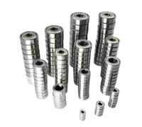 10/50pcs Miniature Bearings 3x6x2.5 5x10x4 5x11x4 6x12x4 10x15x4 mm Bore 2mm 3mm 4mm 5mm 6mm 7mm 8mm 9mm 10mm Small Bearing(7x17x5mm)