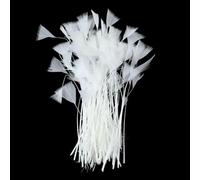 10-50PCS Natural White Feathers Crafts DIY Jewelry Making Headdress Ostrich Turkey Peacock Plumes Wedding Home Decoration-Rose