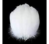 10-50PCS Natural White Feathers Crafts DIY Jewelry Making Headdress Ostrich Turkey Peacock Plumes Wedding Home Decoration-Coffee