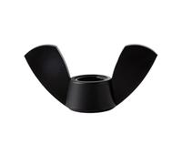 10-50Pcs Nylon Wing Nut M3 M4 M5 M6 M8 M10 M12 Black/White Hand Tighten Thumbnut Butterfly Insulation Plastic Thumb(Black,M3 (50pcs))