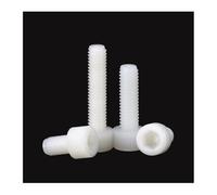 10/ 50pcs Plastic Nylon Socket Cap Screws White Hex Head Allen Bolts Screw M3 M4 M5 M6 M8(10pcs,M8x45mm)