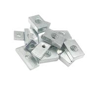 10/50pcs Square Nuts - Zinc Plated Carbon Steel Rectangular Nuts for Aluminum Profiles M3 M4 M5 M6 M8(M5x15x12x4 10pcs)
