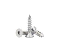 10/50pcs ST7991 M2 .3 .6 M3 M4 M5 M6 304 Stainless Steel Hexagon Socket Countersunk Head Self-tapping Wood Screw(304 Steel/5mm,50pcs M2.3)