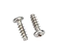10/50pcs Stainless Steel Cross Recess Pan Round Head Flat End Self Tapping Screw M1.2 M1.4 M1.7 M2 M2.3 M2.6 M3 M3.5 M4 M5(5mm,50pcs M2.6)