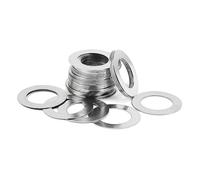 10~50pcs Stainless Steel Washer M3-M20 Metal Washers 0.5/0.8/1mm Thickness Flat Washers Rings Plain Gaskets for Screws Bolts(6x10x1-20pcs)