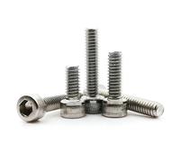 10/50pcs UNF UNC 0# 2# 4# 6# 8# 10# 12# US Fine Coarse Thread 304 Stainless Steel Hex Hexagon Socket Cap Head Bolt Screw (Color : 3/8", Size : 10pcs UNF 10-32)