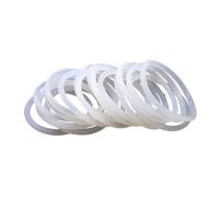 10/50Pcs VMQ O Ring Seal Gasket CS 3mm OD 10~100mm Silicone Rubber Insulated Waterproof Washer Round Shape White Nontoxi(50pcs,OD 43mm ID 37mm)