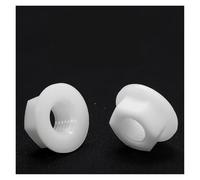 10/50pcs White Nylon Hexagon Flange Nut M3 M4 M5 M6 M8 M10 M12 Plastic Flange Nut for Heat Electricity Insulation(M10 10pcs)