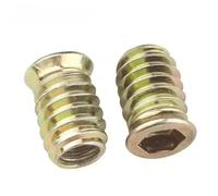 10/50pcs Zinc Alloy Iron Inside Carbon Steel Hexagon Drive Head Insert Nuts Threaded(10pcs,M8x20mm)