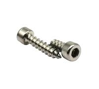 10/50X M2 M2.6 M3 M3.5 M4 M5 M6 Black Carbon 304 Stainless Steel Allen Hex Hexagon Socket Cap Round Head Wood Self Tapping Screw(304 stainless steel,14MM_M3.5 50PCS)