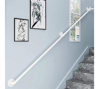 10.5ft Non-Slip Indoor Outdoor Stair Railing - Industrial SLE Safe ils for Kids, Elderly, Postoperative & Kindergarten - Customizable Size, White h