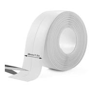 10.5ft White Bath Sealant Strip, Waterproof PVC Self Adhesive Caulk Tape Wall Corner Edge Trim Sealing Tape for Bathtub, Shower Tile, Kitchen Countertop, Sink, Bathroom, Toilet