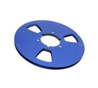 10.5Inch Aluminum Nabs Empty Tape Reel with 3 AntiWind Hole for Improved Tapes Stability and Strength for Long Last Use Open