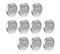 10 / 5PCS CR2450 Coin Cell Batteries User Friendly Stable Power Button Battery for Clocks Watch Gaming Controllers for Watches Calculators Toy