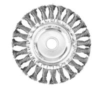 10/6/5/4 Inch Steel Wire Wheel Garden Weeding Brush Removal Weed Brush Cutter Head Lawn Mower Brush Cutter Tools(4 Inch)