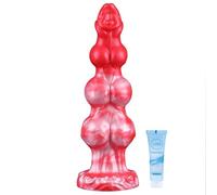10.6" Huge Realistic Monster Dildo with 3 Knots Dildos Silicone Anal Knotted Horse Dildos, Thick Dog G-Spot Dildo with Big Suction Cup,Big Fantasy Dragon Adult Sex Toys for Women Men Couples
