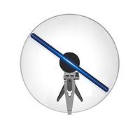 10.6 Inch 3D Fan Hologram Mini Desktop Projector with Remote Advertising Lights