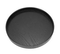 10.63inch Round Wooden Tray,Coffee Snack Food Meals Transfertray,Non Slip Solid Wood Tea Coffeesnack Food Meals Serving Tray for Table Dishes Fruits Snacks Breakfast Restaurant Hotel