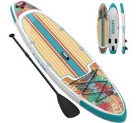 10.6ft Extra Wide Inflatable Rise Up Paddle Board, 6" Thick, Non-Slip Deck, Stable SUP with 3 Fins, Backpack, Safety Leash, Hand Pump, Lightweight PVC - Ideal for All Skill Levels
