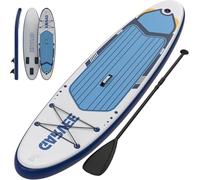 10.6ft Extra Wide Inflatable Rise Up Paddle Board, 6" Thick, Non-Slip Deck, Stable SUP with 3 Fins, Backpack, Safety Leash, Hand Pump, Lightweight PVC - Ideal for All Skill Levels