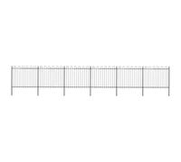(10.7 m) vidaXL Garden Fence Hoop Top Steel Outdoor Panels Barrier Border Multi Sizes