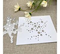 10.7x10.6cm Stars Background Metal Cutting Dies Stencils for Scrapbooking Decorative Embossing Handicraft Template,Card Making Scrapbooking Décor