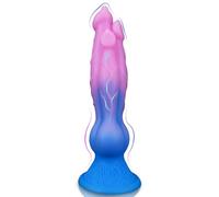 10.8In Huge Monster Dildo Large Sex Toy, Knot Dildo Long Dragon Dildo with Suction Cup, Triple Heads Strap on Tentacle Dildo Fist Anal Toy, Giant Buttplug Alien Dog Dildo Fantasy Toy for Women Men,A