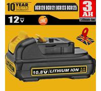 2X 12V For DeWalt DCB127 10.8V XR LITHIUM ION Slide Battery DCB123 DCB121 DCB120