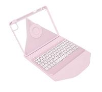 10.9 Inch Magnetic Vertical Keyboard Case,Detachable Folio Transparent Back Cover,5th Generation 4th Gen Keyboard,Cherry Blossoms Pink