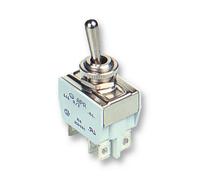 10 A TOGGLE (METAL) DPDT ON-OFF-ON 649H/2 (APEM) Qty X 1