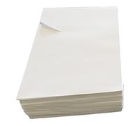 10 A4 Size Sheets of Plain White Self Adhesive Labels - 32 Stickers Measuring 30 x 49mm Each, Per Page - Printer Address Copier Easy Peel + Stick Mailing Envelope Parcel Sticky Labels