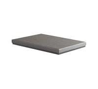 10 A5 Eco-friendly Luxury Rigid Presentation Gift Boxes, 238 x 173 x 20mm, Grey | Shallow Gift Box Suitable For Clothes, Books, Stationery & More | 2-Piece Design, Recyclable, Kraft Paper