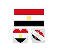10 African & European Countries Flag Temporary Tattoos Bulk Pack, 30/50/100 Pcs Face Stickers for 2026 Soccer Tournament & Sports Party Supplies(18#Egypt,30pcs)