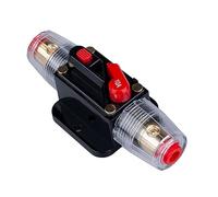 10 AMP Circuit Breaker 10A Inline Fuse Holder Inverter Block DC 12V-24V Volt Manual Reset for Car Automotive Marine Boat Audio Solar System Protection