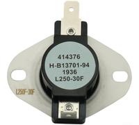 10 Amp Electrical Thermal Fuse Switch, High Temperature Safety | Furnace Limit Switch 250 Degrees, Hvac Heating System Temperature Controller, Auto Reset Thermal Overload