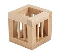 10 And under Items for Kids 2022 Secret Pyramides Wood Brain Teaser Intelligence Puzzle IQ Cube Trick 3D Kid Toy Things to Keep Kids Busy Age 12 (Khaki, One Size)