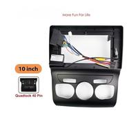 10" Android Radio Mounting Panel Frame Compatible For Citroen C4 2013-2017, 16 Pin Wiring Harness Adapter, CAN Bus Decoder, Quadlock 40 Pin