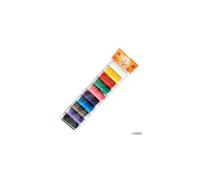 10 Assorted Colour Spools 100% Polyester Sewing Thread Set, Rainbow Colours