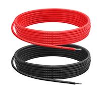 10 AWG Gauge Silicone Wire Electrical Cable（3m red &3m black） Soft & Flexible 0.08 mm Tinned copper core High temperature resistant silicone wire For Arduino Projects, RC Cars, Boat, Drones etc.